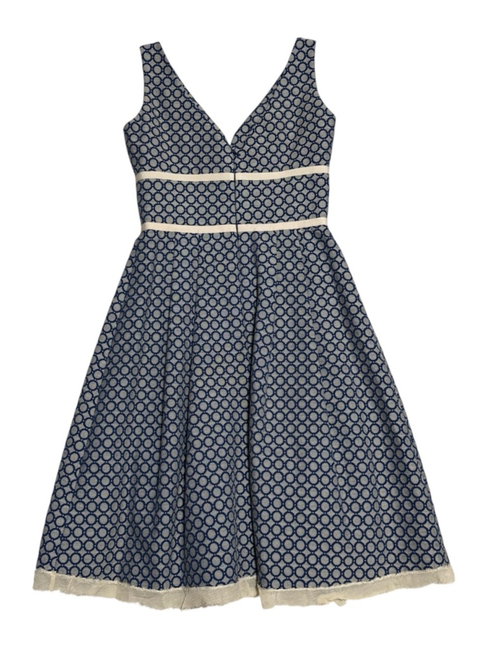 085 SANDRA ANGELOZZI Women's Sleeveless Fit & Flare Dress, Sz 30 IT/ 0 US - Picture 4 of 7